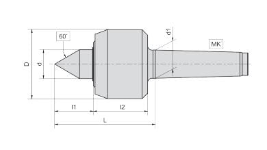 Live Centre 60° Point Heavy Duty Type (863)