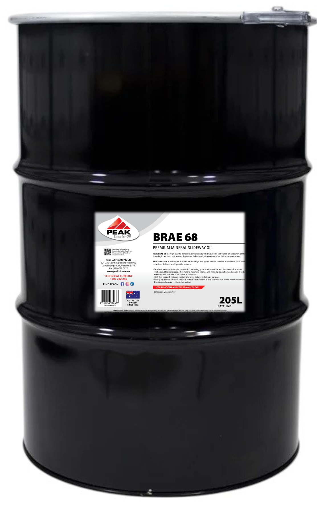 PEAK BRAE 68 Slideway Oil