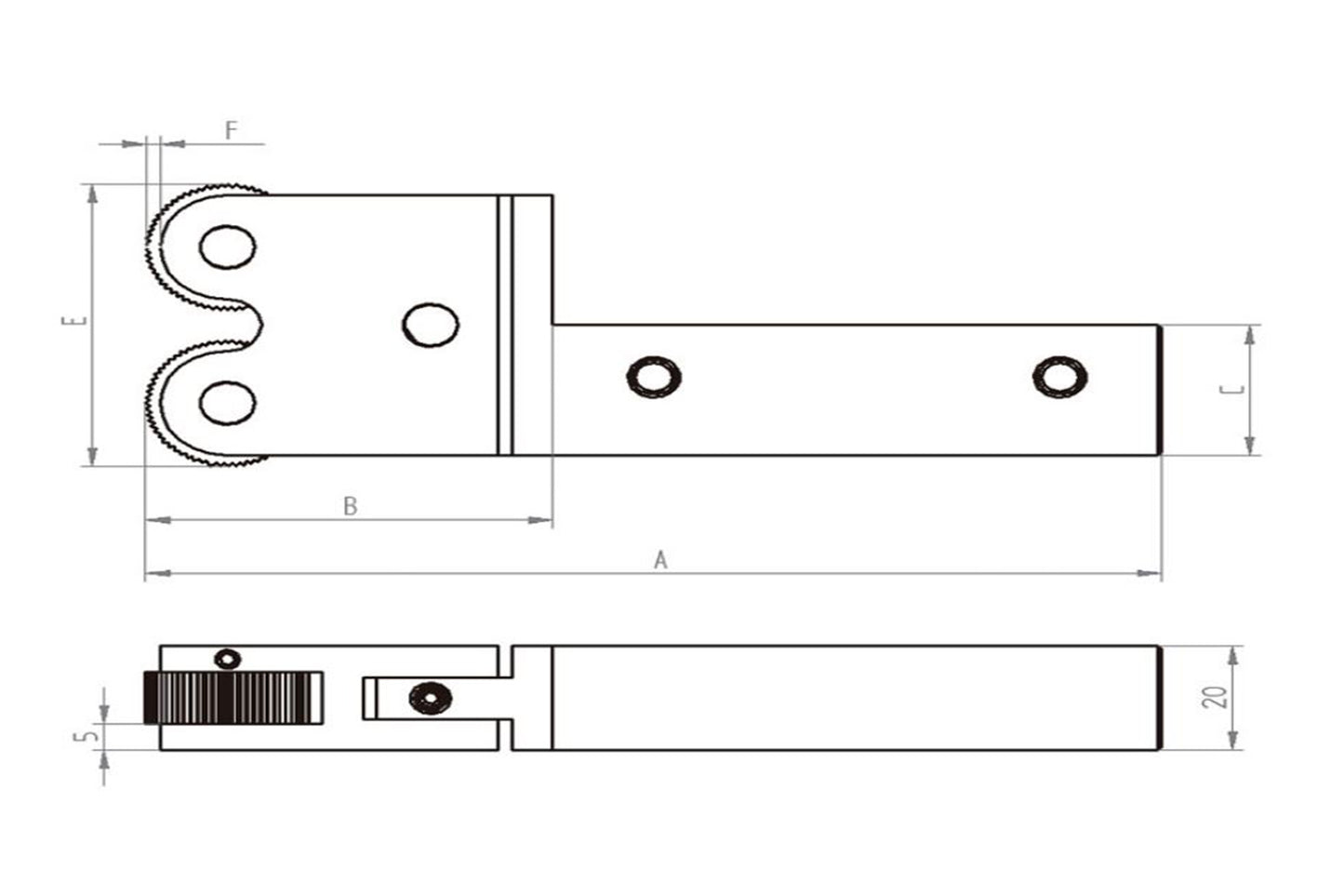 INTEGI FORM KNURLING M5 (Shank Height = 20mm)
