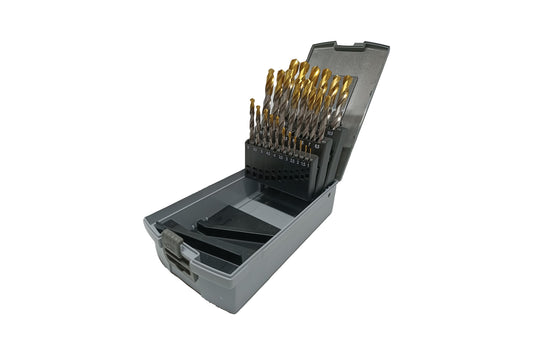 1-13mm HSS TIN COATED DRILL SET (25pce)