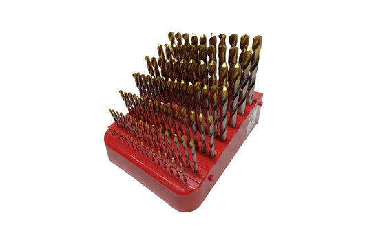 Ø1-10mm HSS TIN COATED TWIST DRILLS - 91pce SET